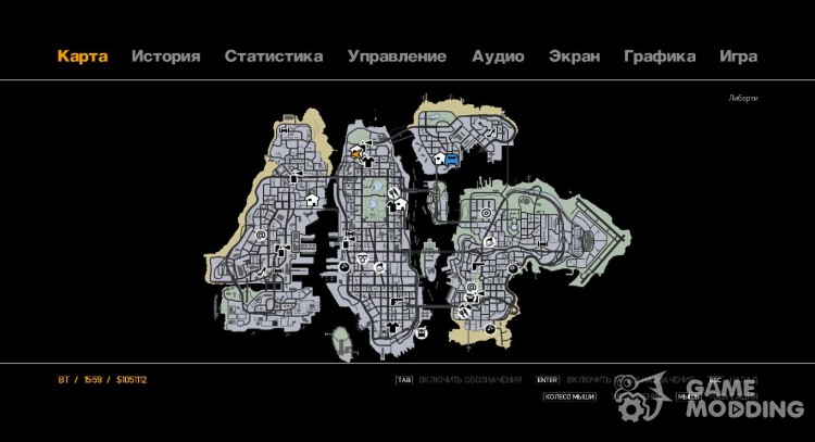 Liberty City, Map V Style para GTA 4