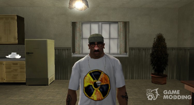 T-shirt with the logo of the games ' s. t. a. l. k. e. R clear sky for GTA San Andreas