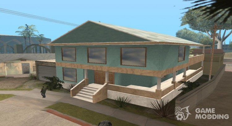 Глобальная реконструкция дома CJ (стиль GTA 5) для GTA San Andreas