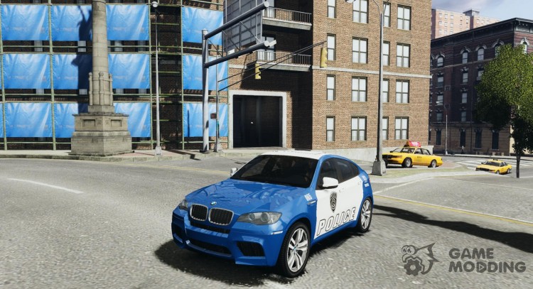 BMW X6M policía para GTA 4