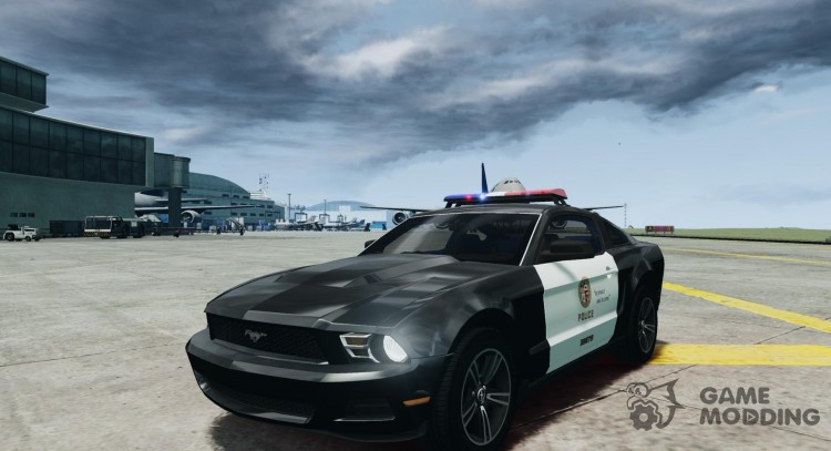 Ford Mustang V6 2010 Police v1.0 для GTA 4