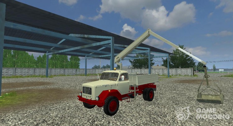 Magirus Mounted Crane With Bucket v 1.1 для Farming Simulator 2013