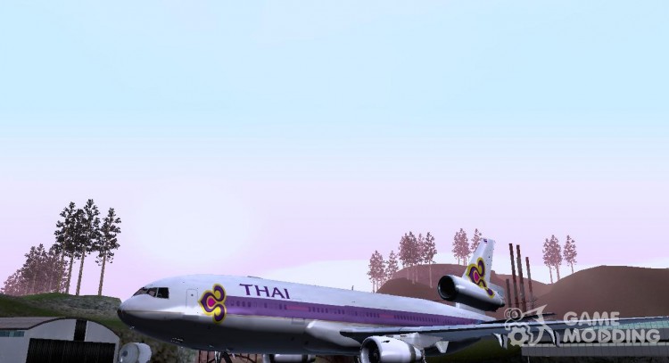 McDonell Douglas DC 10 Thai Airways para GTA San Andreas