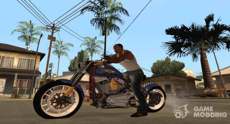 Harley Davidson fatboy Racing Bobber для GTA San Andreas