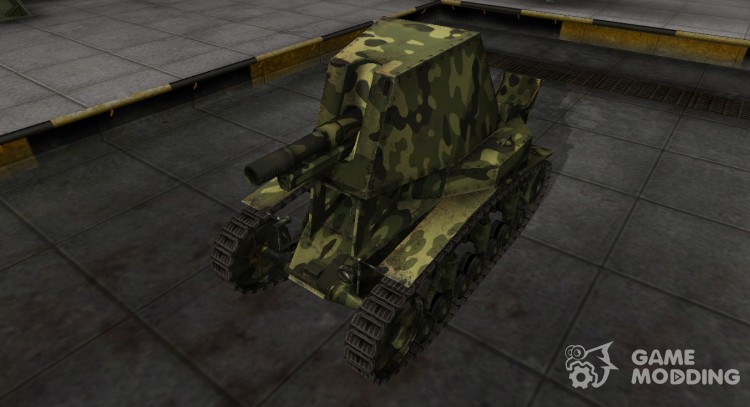 Скин для СУ-18 с камуфляжем для World Of Tanks