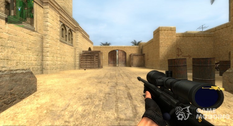 Black awp for Counter-Strike Source