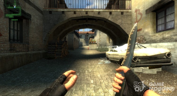 El cuchillo de plata / piel de la base de para Counter-Strike Source