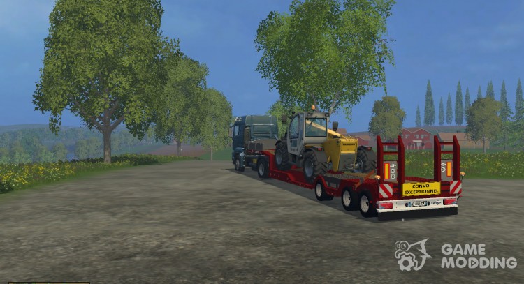 Plataforma para transporte de maquinaria para Farming Simulator 2015