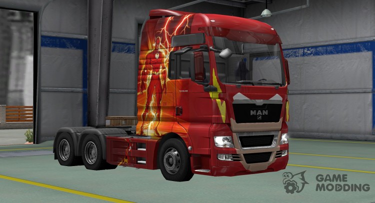 Flash skin for MAN TGX for Euro Truck Simulator 2