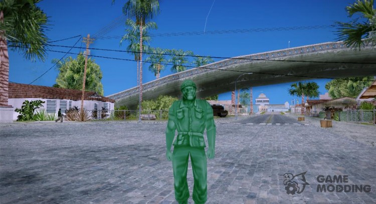 Green Solider from Army Men Serges Heroes 2 (DC) для GTA San Andreas
