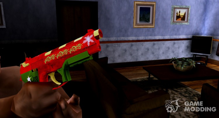 Новогодняя Beretta M9 из WarFace для GTA San Andreas