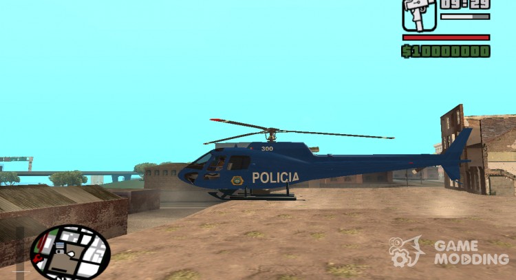 Eurocopter AS 550 Police D.F. для GTA San Andreas
