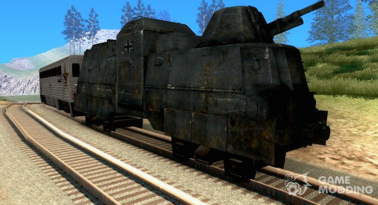 El tren blindado alemán de la segunda guerra mundial para GTA San Andreas