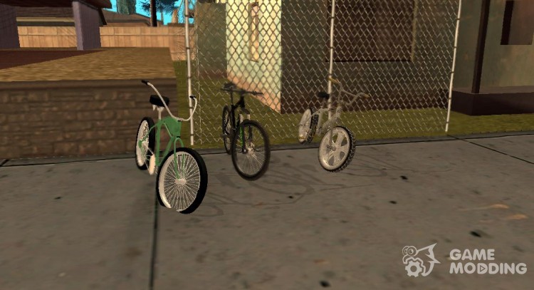 Пак новых велосипедов для GTA San Andreas