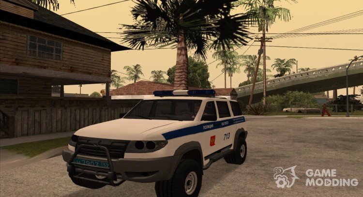 УАЗ Patriot Полиция v1 для GTA San Andreas