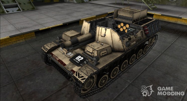 The skin for the Sturmpanzer II for World Of Tanks