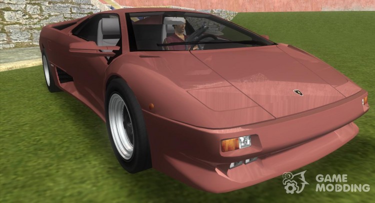 Lamborghini Diablo VTTT Black Revel for GTA Vice City