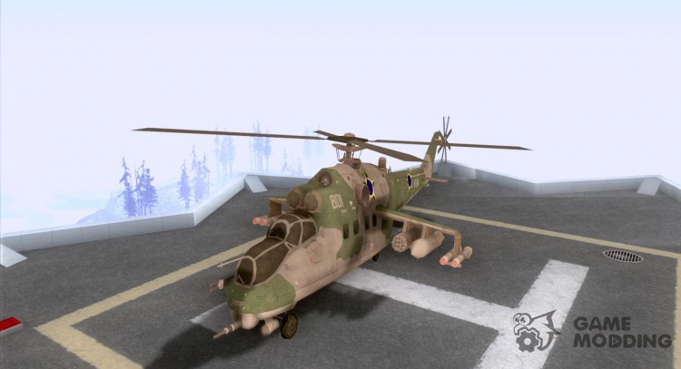 Un helicóptero de conflicto Global Shtorm para GTA San Andreas