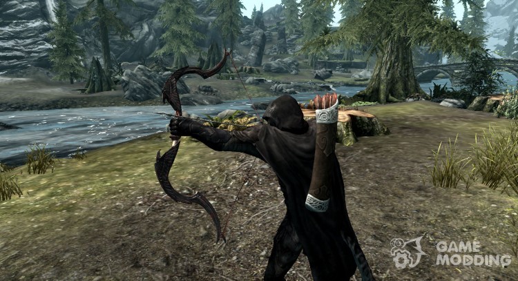 Elvish bow of darkness for TES V: Skyrim
