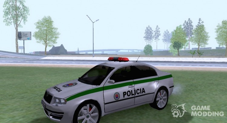 Skoda Superb POLICIA para GTA San Andreas