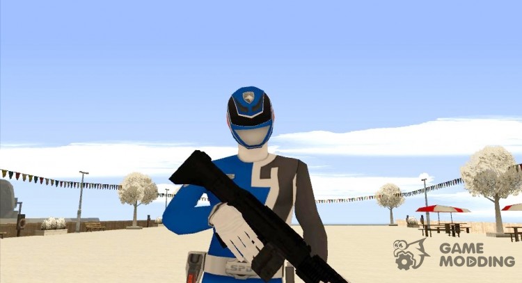 Power Ranger RPM Blue para GTA San Andreas