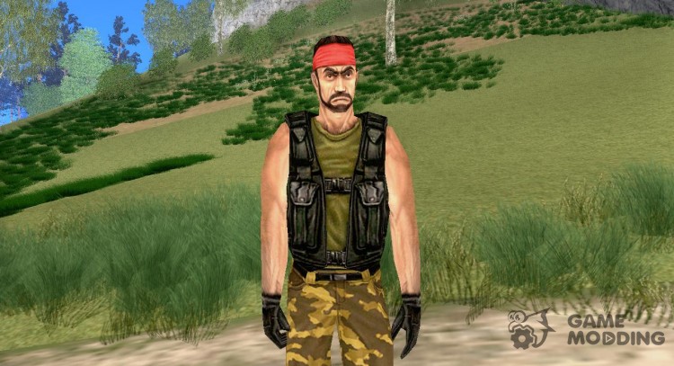 Guerilla из Counter-Strike на замену ballas1 для GTA San Andreas