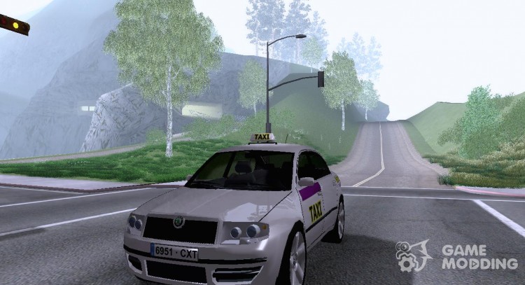 Skoda Superb 2.2 испанское такси для GTA San Andreas