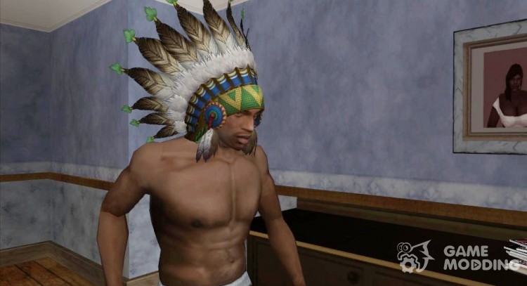 Roach-Indian headdress for GTA San Andreas