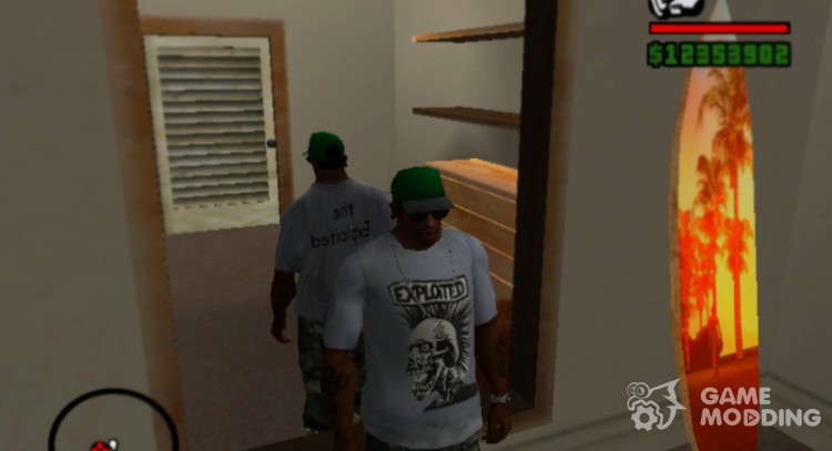 The exploited t-shirt for GTA San Andreas