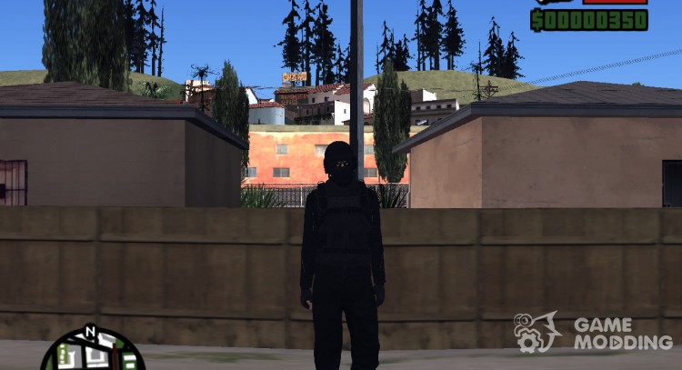 Military Black Negro для GTA San Andreas