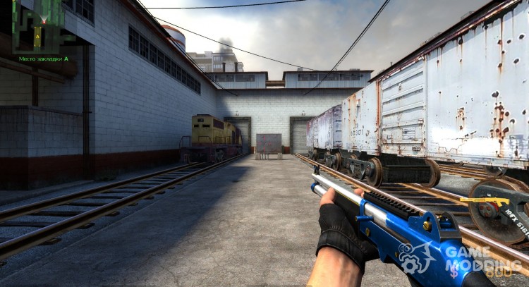Azul escopeta XM para Counter-Strike Source