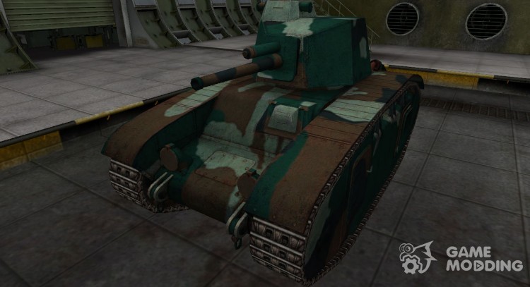 French bluish skin for BDR G1B for World Of Tanks