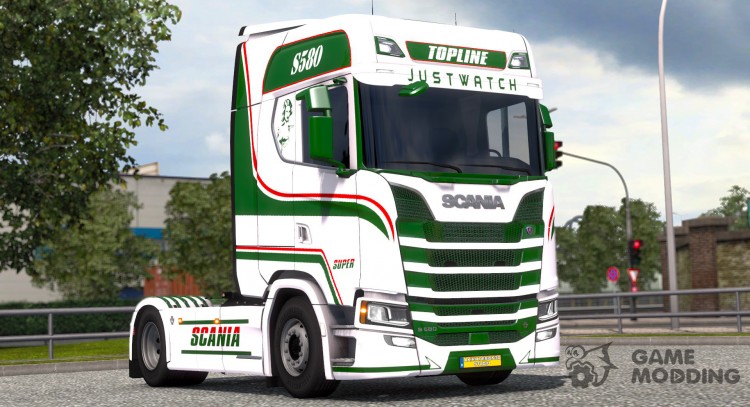 Justwatch para Scania S580 para Euro Truck Simulator 2