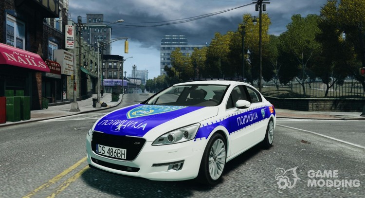 Peugeot 508 Macedonian Police для GTA 4