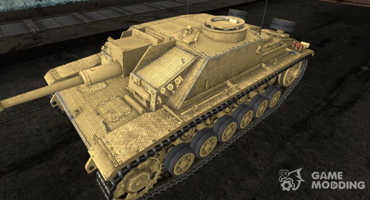 Tela de esmeril para el StuG III Desert camo para World Of Tanks