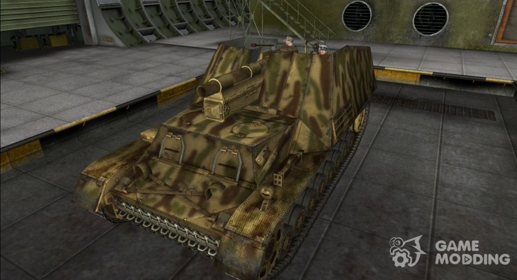 Remodelación de Hummel para World Of Tanks