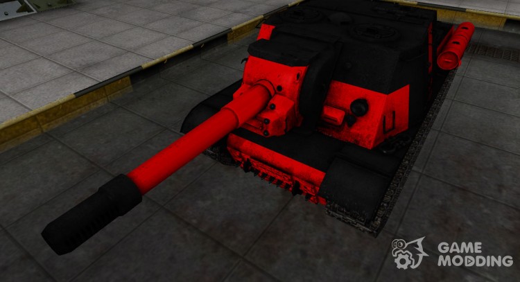 Черно-красные зоны пробития ИСУ-152 для World Of Tanks
