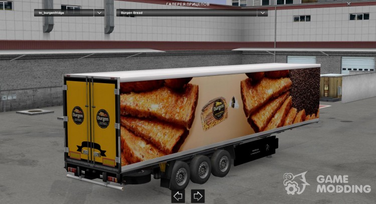 Burgen Bread Trailer para Euro Truck Simulator 2