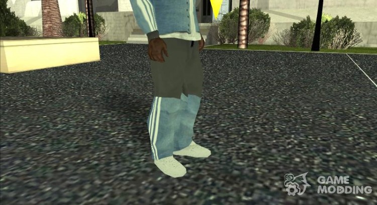 Adidas Suit Pants Grey Blue for GTA San Andreas