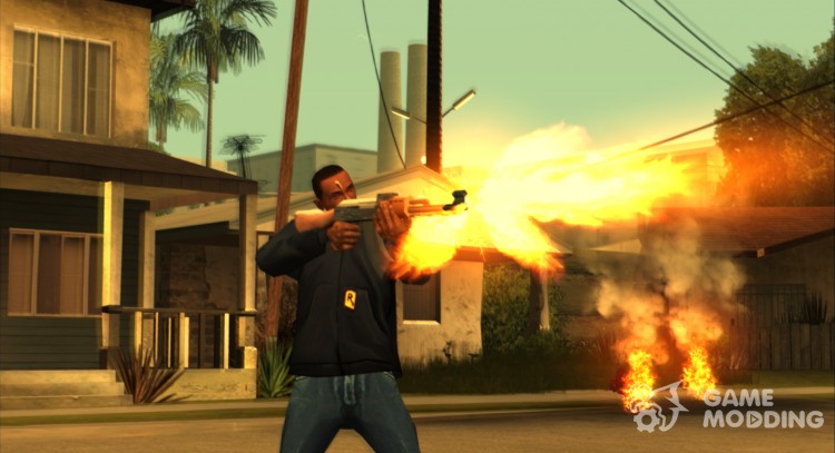 Стандартное оружие с графическими изменениями для GTA San Andreas