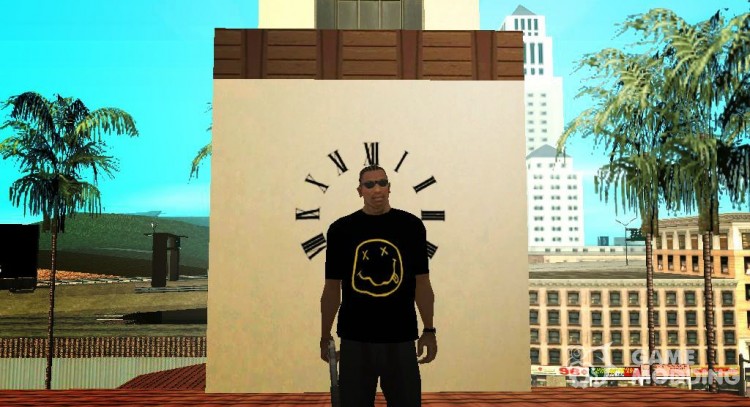T-shirt in the style of Nirvana for GTA San Andreas