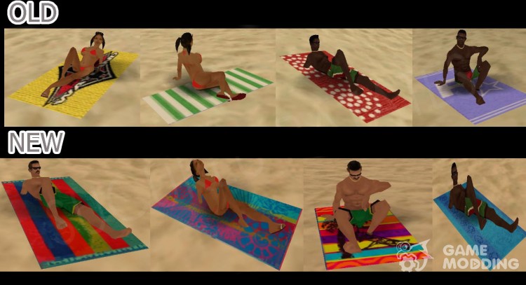 New Beach Towels for GTA San Andreas