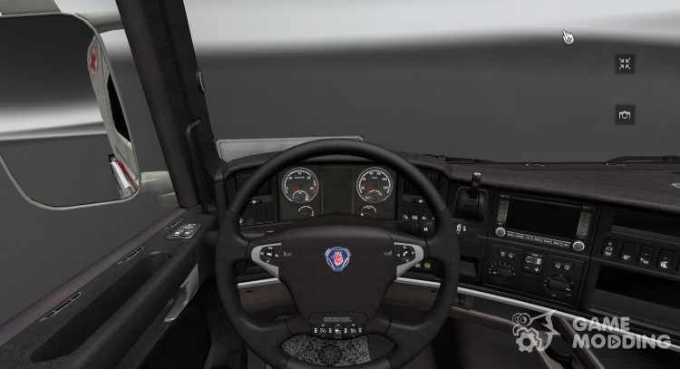 Scania R Leather interior para Euro Truck Simulator 2