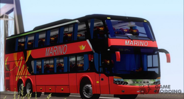 Marcopolo Paradiso 1800 G6 DD Marino Autolinee (Red) для GTA San Andreas