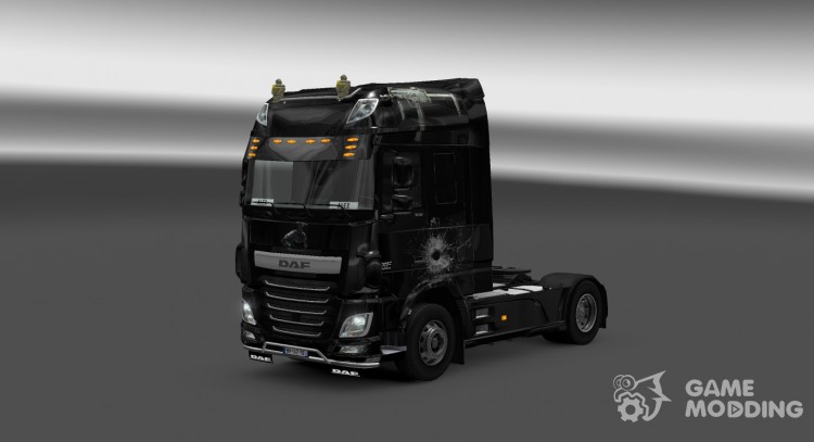 El skin de Bullet para DAF XF Euro 6 para Euro Truck Simulator 2