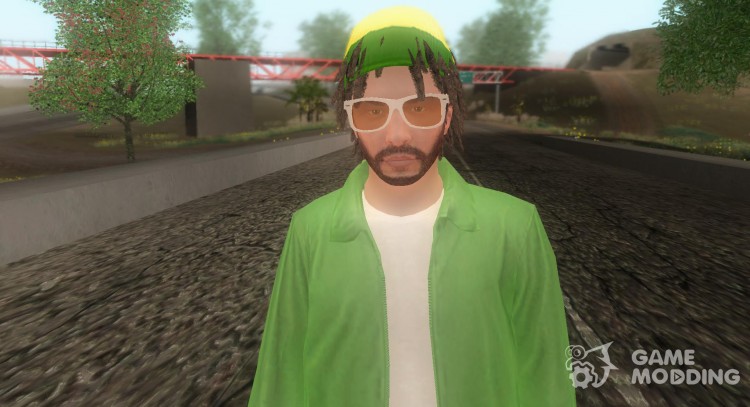 Rastafaris Skins from GTA V Online para GTA San Andreas