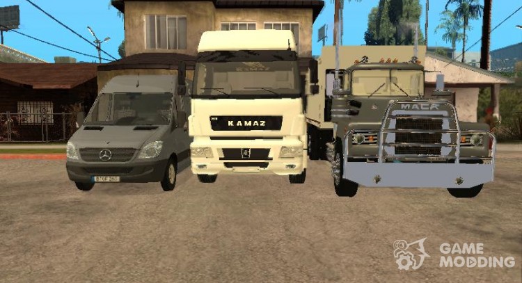 Отличный пак грузовиков от Drundik,a для GTA San Andreas