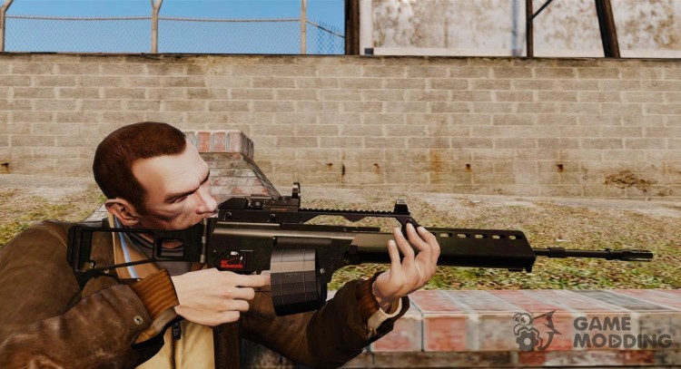 Ручной пулемёт H&K MG36 v4 для GTA 4