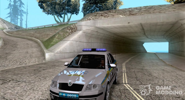 Skoda Octavia II ucraniano DPS para GTA San Andreas