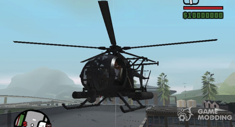 AH-6 Little Bird для GTA San Andreas